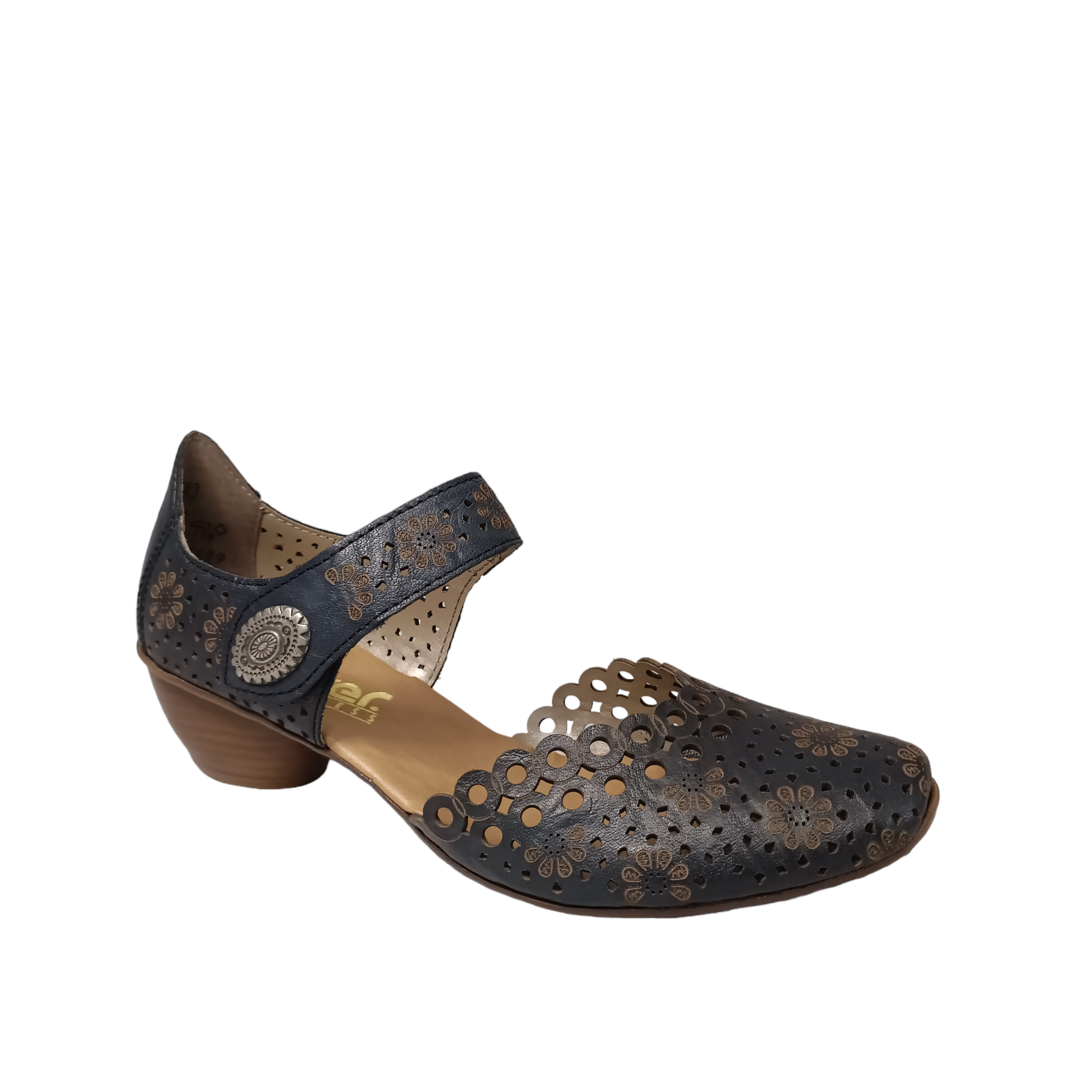 43753 W - shoe&amp;me - Rieker - Sandal - Heels, Sandal, Summer, Womens