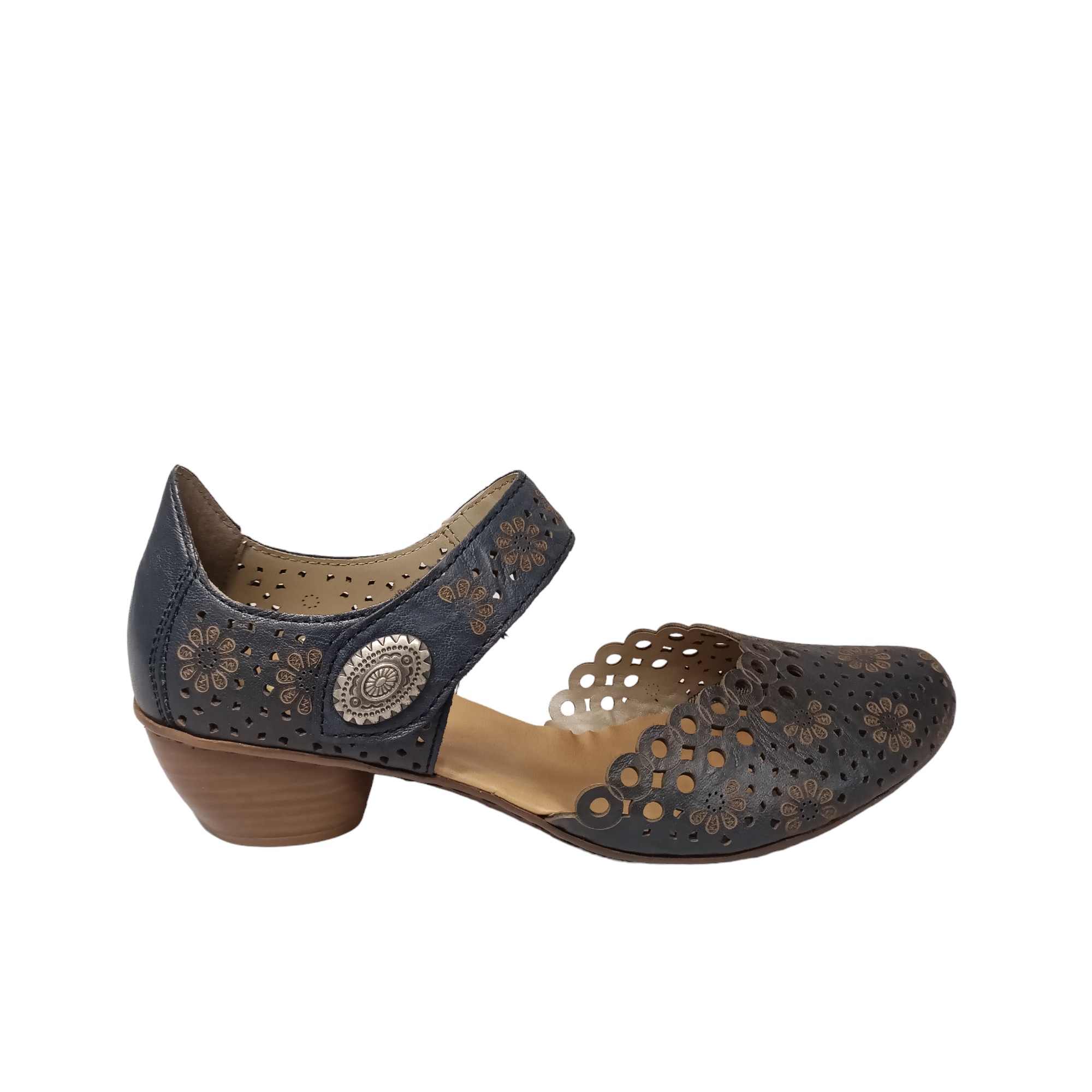 43753 W - shoe&amp;me - Rieker - Sandal - Heels, Sandal, Summer, Womens