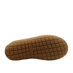Sole view of sand coloured felt wool Glerup shoe or slipper with natural rubber sole. Shop slippers online and instore with shoe&me Mount Maunganui.