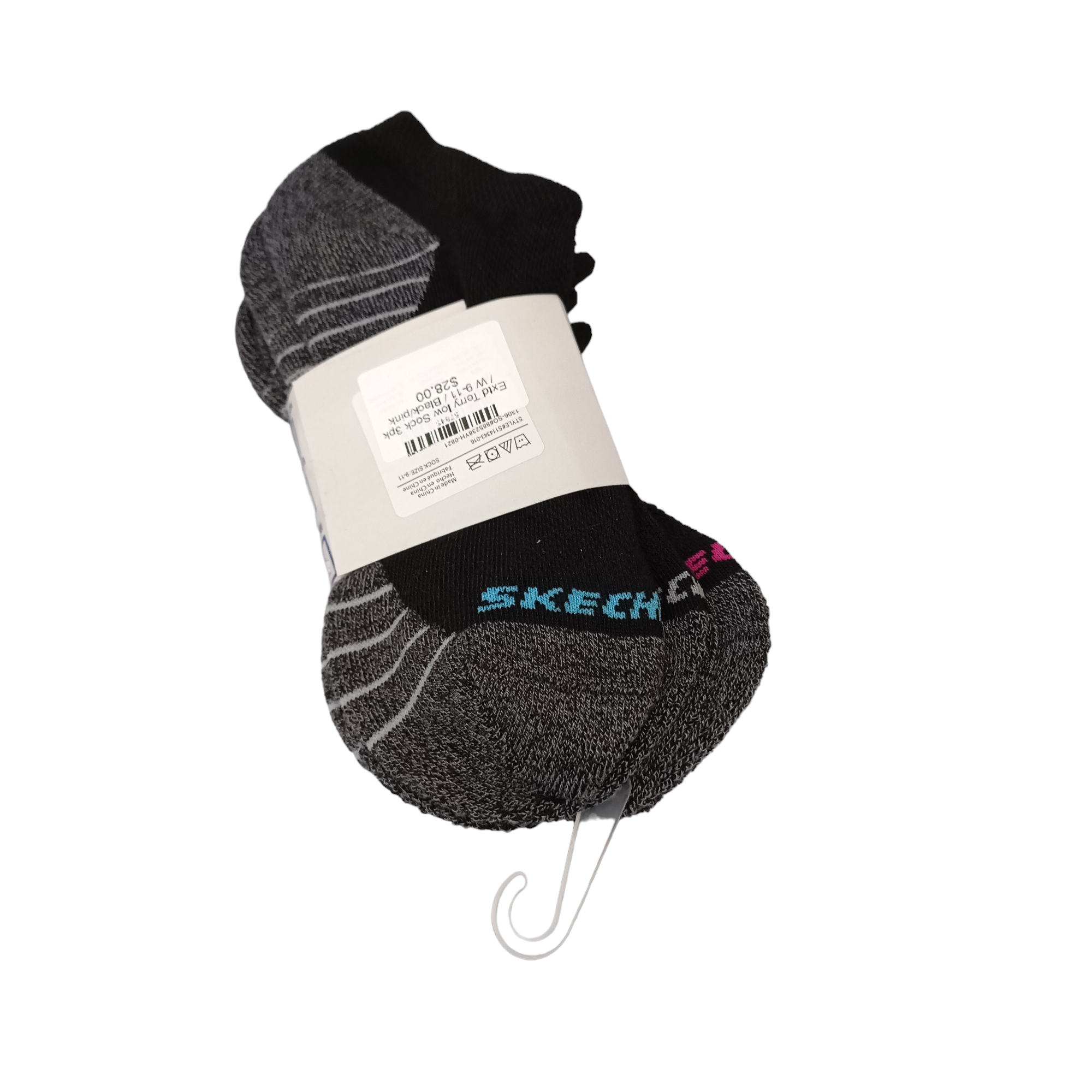 Extd Terry low Sock 3pk - shoe&amp;me - Skechers - Socks - Socks, Womens