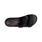 crocs brooklyn buckle low wedge