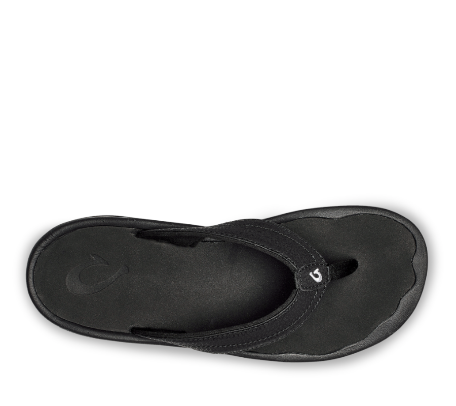 Olukai black sandals hot sale