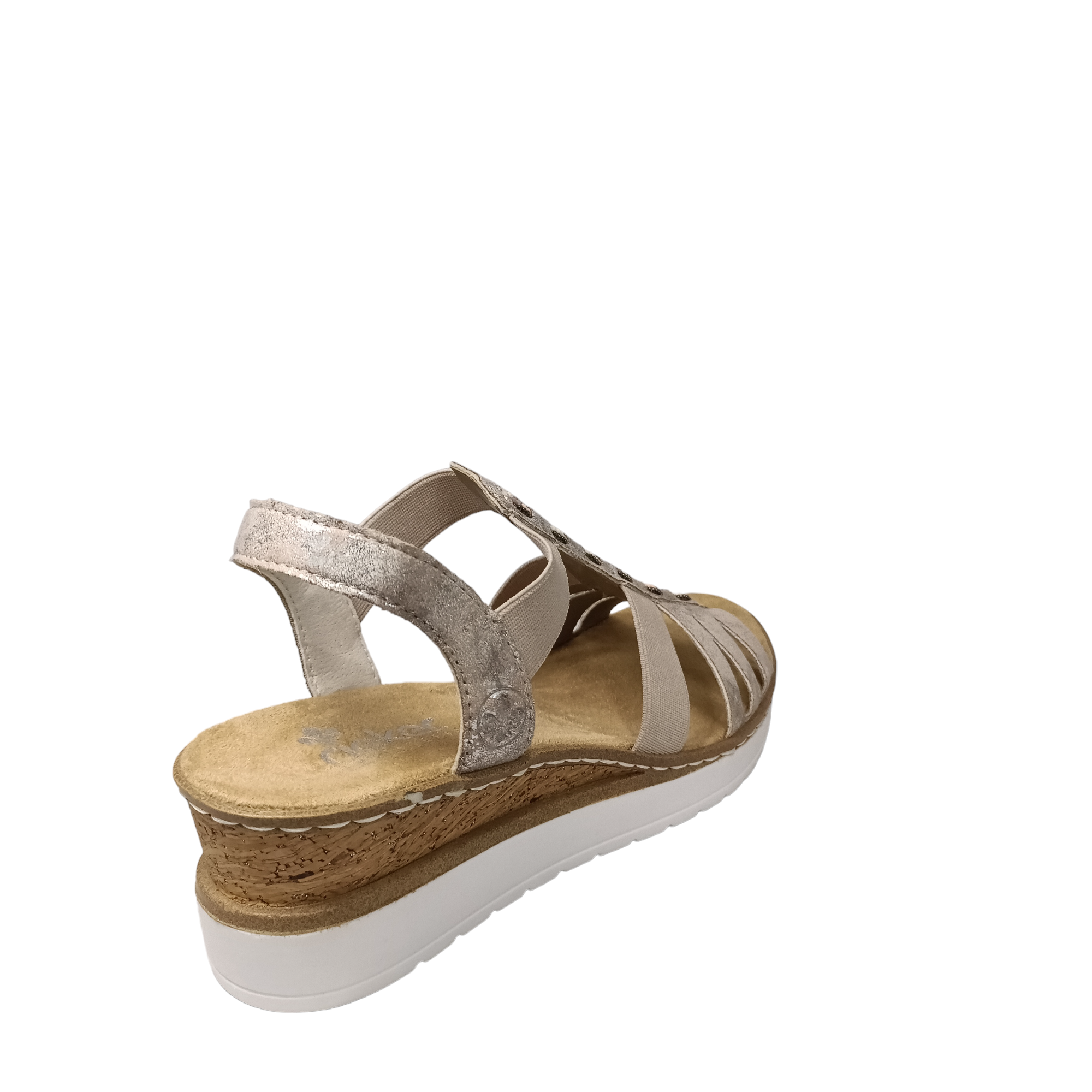 V3822 W - shoe&amp;me - Rieker - Sandal - Sandals, Summer, Wedges, Womens