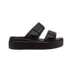 crocs  brooklyn buckle low wedge